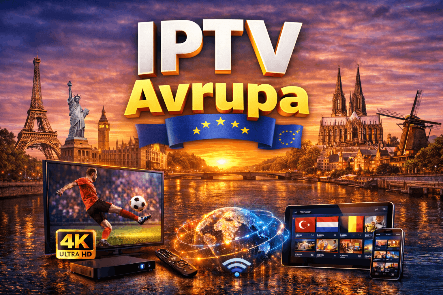 IPTV Avrupa 2026 | En İyi 4K Avrupa IPTV Hizmeti