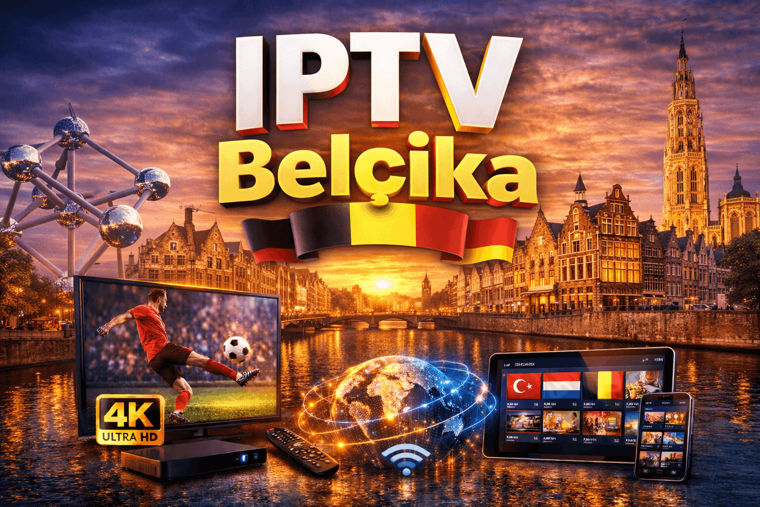IPTV Belçika 2026 | En İyi 4K IPTV Hizmeti ve Paketleri