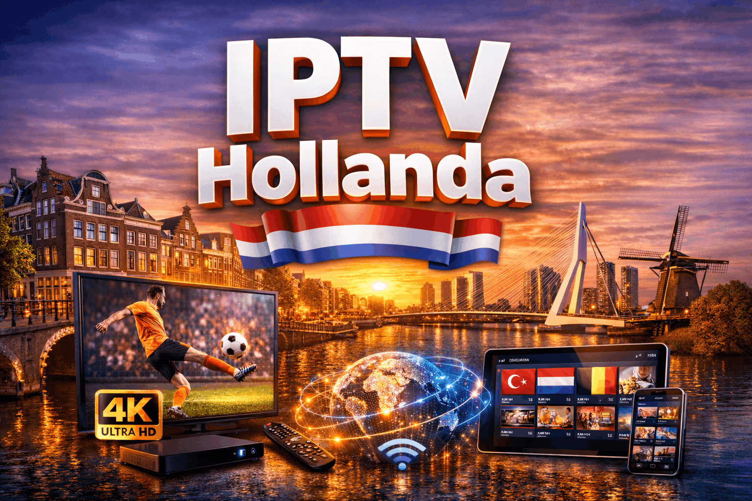 IPTV Hollanda 2026 | En İyi 4K IPTV Hizmeti ve Paketleri